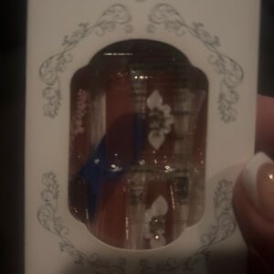 Pink Clear Nail Tips with 3D Floral Accents